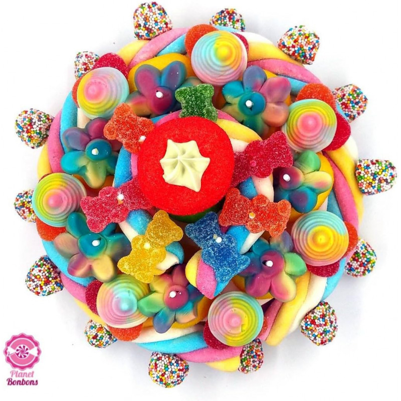 Gâteau de bonbons Arc en ciel