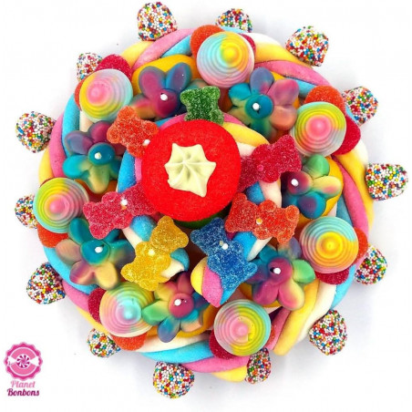 Gâteau de bonbons Arc en ciel
